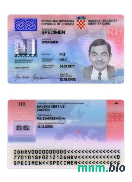 Dowód tożsamości Chorwacji